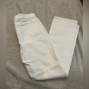 Garnet Hill Women’s White Denim Petite Pants